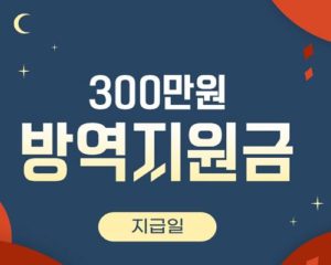 소상공인 방역지원금 300만원 지급시기