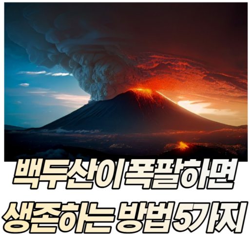 백두산 폭팔하면 생존하는 방법은?