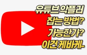 유튜브 악플러 잡는 방법? 가능한가? 이건 케바케..