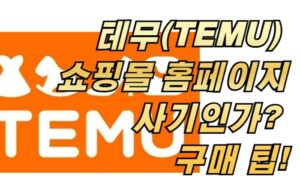 테무(TEMU) 쇼핑몰 홈페이지 사기인가? 구매 팁!